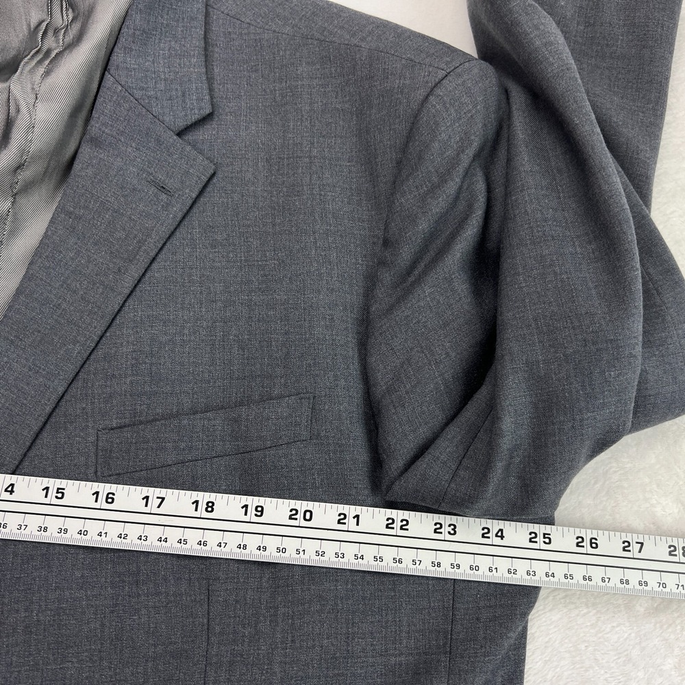Jos A Bank 1905 Men Sz 50R Sport Coat Blazer Jacket Tailored Fit Wool Gray - Picture 12 of 16